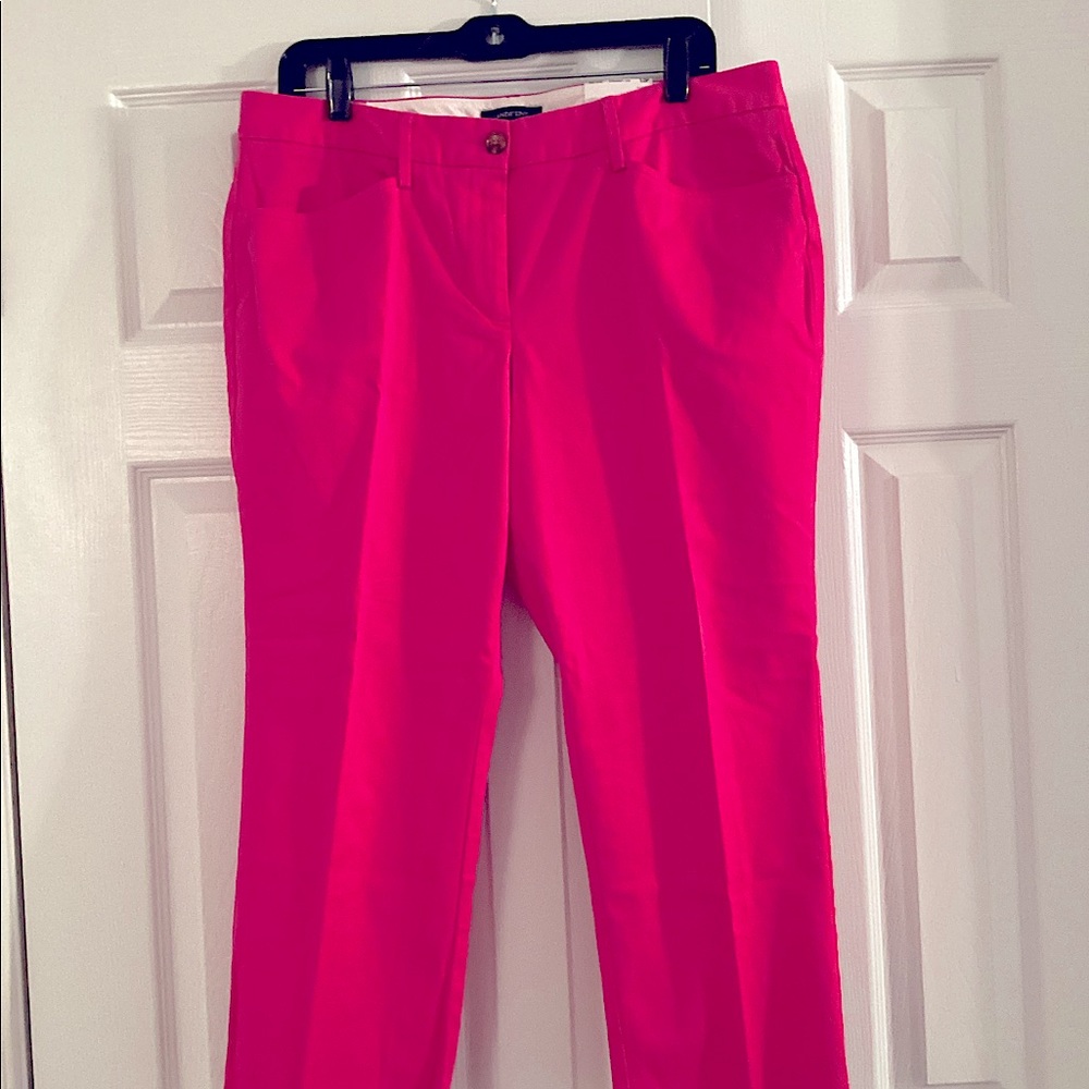 Lands End Hot Pink Ankle Pants